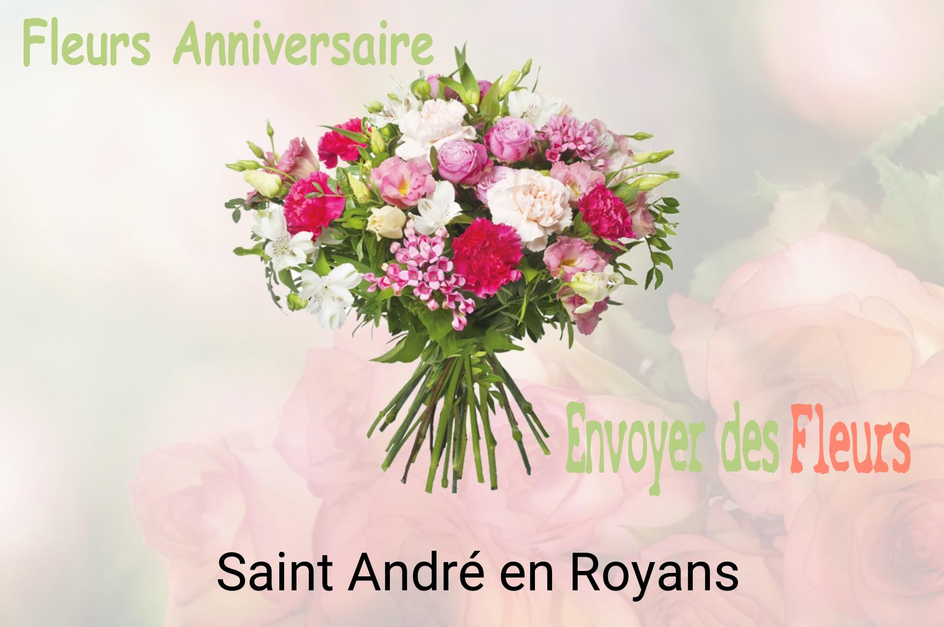 Bouquet de fleurs d’anniversaire livré à Saint-André-en-Royans